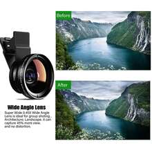 1 Set Of 3-In-1 Camera Lens Clip With Wide Angle Macro Fisheye Lens And External SLR Magnifying Lens, Portable Clip-On Cellphone Lens For Photography (Random Color And Parts, Random Packaging) - Multicolor - View 6