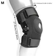 1pc Knee Support Brace With Patellar Hinge For Sports Gym Accessories Knee Support Sports Knee Pads Gym Knee Pads - Black - View 12