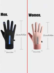 Găng tay thể thao mùa đông chống trượt màn hình cảm ứng chống thấm nước dành cho nam và nữ, thích hợp để chạy bộ, đạp xe, trượt tuyết, đi bộ đường dài trong thời tiết lạnh, găng tay giữ ấm mùa đông - Nhiều màu - Xem 6
