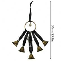 1PC Witch Bells Protection Door Hanger Hanging Witch Wiccan Decor Tree Wind Chimes Wiccan Decor Witchcraft Supplies Witches Bells For Door For Protection - Witch Bells - View 17