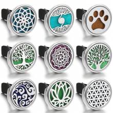 1pc Tree Of Life Car Aromatherapy Diffuser Locket Car Clip Fragrance Essential Oil Diffuser Car Vent Clip Air Freshener Purifier Auto Air Vents Car Interior Accessory