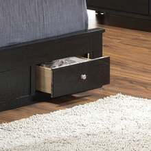 Glory Furniture Burlington G2450D-TSB2 Twin Storage Bed, Black - 黑色+刨花板+雙床+箱型彈簧不需要如圖 - 查看 3