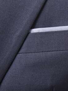 3pcs/Set Formal Business Wedding Solid Color Men's Suit - Dark Grey - View 4