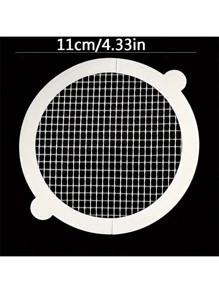 20 pièces Bouchon de drain de douche jetable, filtre de drain de lavabo de salle de bain, passoire, autocollants de couvercle de drain de baignoire en maille