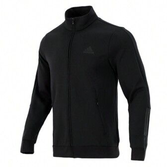 Adidas Veste coupe-vent décontractée pour homme, vêtement de sport, de course, d'entraînement, de fitness, col montant