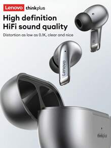 Lenovo Lenovo Original LP5 Bluetooth Earphones, Half In-Ear, Sports/Running, Stereo Sound, High-Quality Audio, Super Long Battery Life, Low Latency, Passive Noise Cancellation, Wireless Earphones Compatible With Smartphones, Laptops, Android,