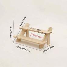 木制梯形手链戒指珠宝展示架、耳环卡架、指甲油收纳架、小雕像架 - 彩色 - 查看 13