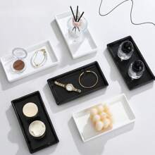 Khay đựng đồ trang điểm phòng tắm, Khay đựng xà phòng mini, Khay đựng nước hoa bằng gốm, Khay hình chữ nhật đựng đồ trang sức và nến, Đĩa đựng xà phòng, Hộp đựng đồ phòng tắm, Bồn rửa nhà bếp, Khay hẹp, Khay đựng đồ đa chức năng - Nhiều màu - Xem 11