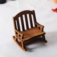 1 件 1:12 装饰屋欧式复古木制摇椅、迷你圣诞装饰套装、木制家居装饰、木制摇椅、摄影道具、迷你摇椅小雕像最佳礼物 - 彩色 - 查看 6