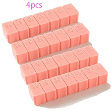 1件/2件/4件旅行药盒支架每周药品储存整理器容器药物片剂分配器独立格子药盒 - 粉色 - 查看 10