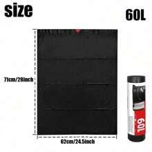 2 Rolls Of 30/60/100L Multi-Purpose Garbage Bags For Kitchen Household Large Drawstring Garbage Bags Bathroom Garbage Bags Disposable Garbage Bags Bagged Kitchen Storage Garbage Bags Suitable For Bathroom Kitchen Office Restaurant Living Room Room Cleaning Supplies,Kitchen,Bathroom,Home,Household Suppliers