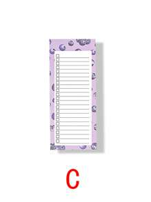 1 paquete/7 piezas Bloc de notas magnético grande para listas de la compra, listas de tareas pendientes y recordatorios - con respaldo magnético resistente, diseño de frutas, 50 hojas/paquete, mejor regalo - Multicolor - Ver 13