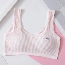 Débardeur soutien-gorge sans couture pour les jeunes filles en période de puberté, pour les collégiennes et les lycéennes
