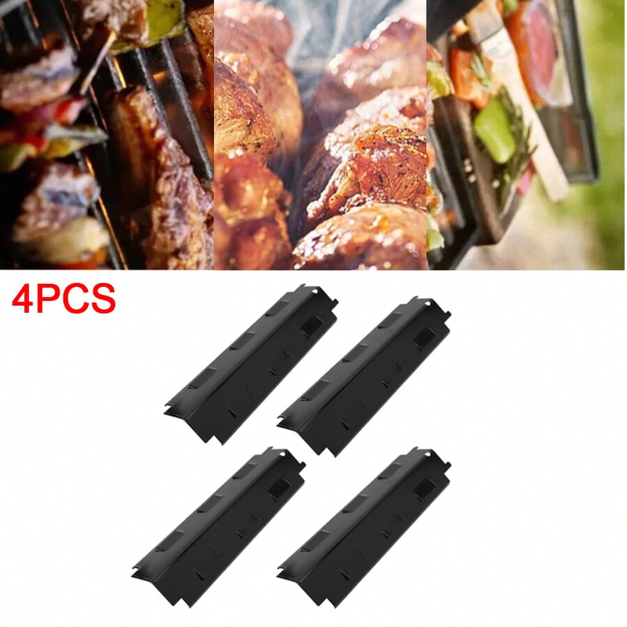 4 PCS Universal Fit Heat Plate Burner Cover Replacement Parts For BBQ
