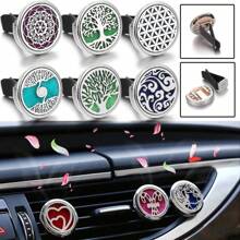 1pc Tree Of Life Car Aromatherapy Diffuser Locket Car Clip Fragrance Essential Oil Diffuser Car Vent Clip Air Freshener Purifier Auto Air Vents Car Interior Accessory