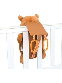 1 PC Baby Car Seat Mirror Back Seat Rear View Mirror Adjustable Shatter Proof Infant Car Mirror With Cover Auto Accessory Brown Bear - Brown - View 8