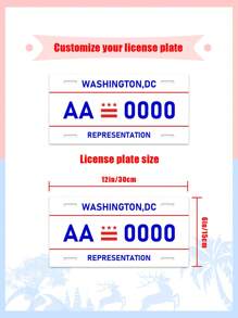 Personalized Car Tag License Plate, Checkered Name Car Tag, Front Car Tag, Custom License Plate, Personalized License Plate, Initial Car Tag Gifts Birthday Graduation