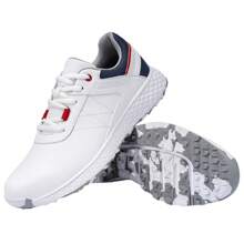 Fashionable Outdoor Sports Men's Golf Shoes With Nail Free Straps And Waterproof Men's Sports Golf Specific Sports Shoes - 藍白色 - 查看 10