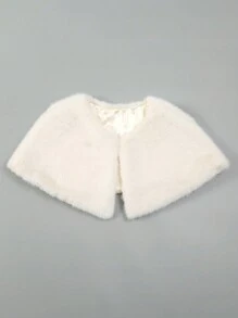 1 件套女士披肩优雅披肩，适合派对、婚礼、毕业典礼、特殊活动、秋冬季 - 純色 - 查看 6