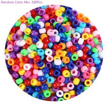 200/480/960/1440 件小马珠 Kandi 手链套件、友谊手链制作套件、发珠和字母心形，用于工艺礼品手链珠宝制作，带弹性绳