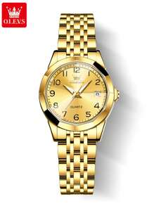 OLEVS. OLEVS Women Watches Luxury Fashion Ladies Quartz Watch Waterproof Luminous Date Stainless Stain Wristwatch Girlfriend Gift - one-size - View 16