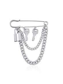 1 szt. Broszka dekoracyjna dla kobiet z motylem, misiem i sztucznymi perłami, Vintage Casual Chic, aluminiowa, akcesorium ze stopu, szpilka do akcesoriów do ubrań, torba, plecak, do szkoły