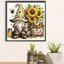 1set Santa Claus & Sunflower Diamond Painting, Frameless - Multicolor - View 4