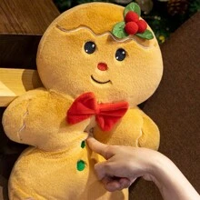 聖誕裝飾 1個聖誕抱枕，附聖誕樹、薑餅人、雪人、聖誕小屋毛絨娃娃裝飾，節日禮物，聖誕抱枕，薑餅，聖誕抱枕，聖誕抱枕 - 彩色 - 查看 4