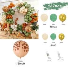 Bộ 116 bóng bay tiệc, Chuỗi bóng bay sinh nhật ngày lễ, Vòng hoa bóng bay, Trang trí tiệc cưới cắm trại sinh nhật - Nhiều màu - Xem 13