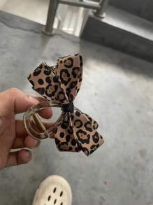 1 Stück Leoparden-Muster Lässig Boho ABS (ABS Harz) Haarspange, ca. 8cm Leoparden Polka Punkt Haarspange, geeignet für Frühling, Sommer und Herbst, für den täglichen Gebrauch, Reisen, Partys und Valentinstag, Haarklammern, Haarkla