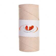 2mm Hollow  Yarn, Japanese Style Linen Round Rope For Crocheting & Weaving, Bag Making