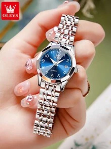 OLEVS. OLEVS Women Watches Luxury Fashion Ladies Quartz Watch Waterproof Luminous Date Stainless Stain Wristwatch Girlfriend Gift - one-size - View 7