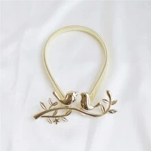 1 件豪华金属树枝和鸟形弹簧窗帘系带装饰 - 彩色 - 查看 13
