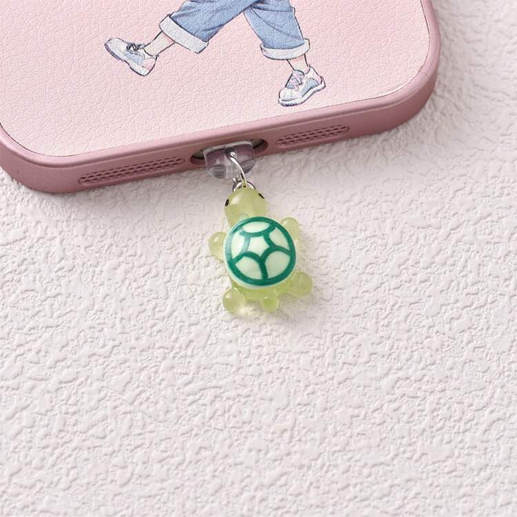 可爱全红夜灯小乌龟Type-C充电口防尘塞 吊坠饰品 情侣/闺蜜礼物防尘塞 - 多色 - 查看 13