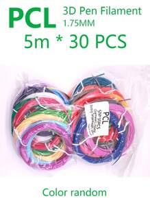 DORMYETIC Low-Temperature 3D Pen Filament, PCL Filament, 3D Pen Filament, Diameter 1.75mm, 10/20/30 Colors, Bright And Non-Repeating Colors, Christmas Gift, 3D Doodling Material