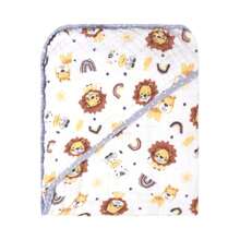 Bublim Soft 2 Layer Baby Bath Towel - 藍色 - 查看 4