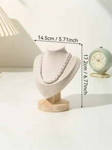 木制人体半身珠宝展示架，项链架，珠宝展示架，台面珠宝展示架 - 多色 - 查看 17