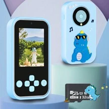Juguete de teléfono inteligente para niños, regalos para niños y niñas de 3 a 10+ años, juguetes para Navidad y cumpleaños, teléfono de juguete con pantalla de 2.4", cámara dual, juegos, reloj despertador, luces intermitentes y reproductor de música
