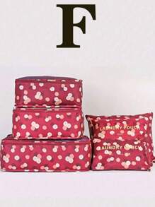 6pcs Set Portable Travel Organizer Bag, Waterproof Makeup Pouch, Multi-Function Sanitary Napkin Holder, Modern Minimalist Storage Bag, Foldable Separate Layer Handbag, Shoe Organizer Bag, Casual Breathable Shoulder Bag, Cube Data Bag, Simplistic Solid Color Briefcase, Mesh Ventilate Yoga Bag, Large Capacity Sports Bag, Packing Cubes, Luggage Bags, Space Saving, Classify & Organize, Suitable For Cosmetics & Toiletries,Boho Vibes