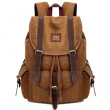 KAUKKO Vintage Canvas Backpack Outdoor Travel Hiking Backpack