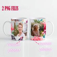 1 pieza, 11 onzas, plantilla de taza personalizada con 2 fotografías, envoltura de taza con fotos con 3 marcos, envoltura de taza con imágenes en png para diseño de sublimación, regalo de última hora, regalos de cumpleaños, regalos festivos, regalos de Acción de Gracias, regalos de Navidad, regalos de Halloween - multicolor - Ver 13