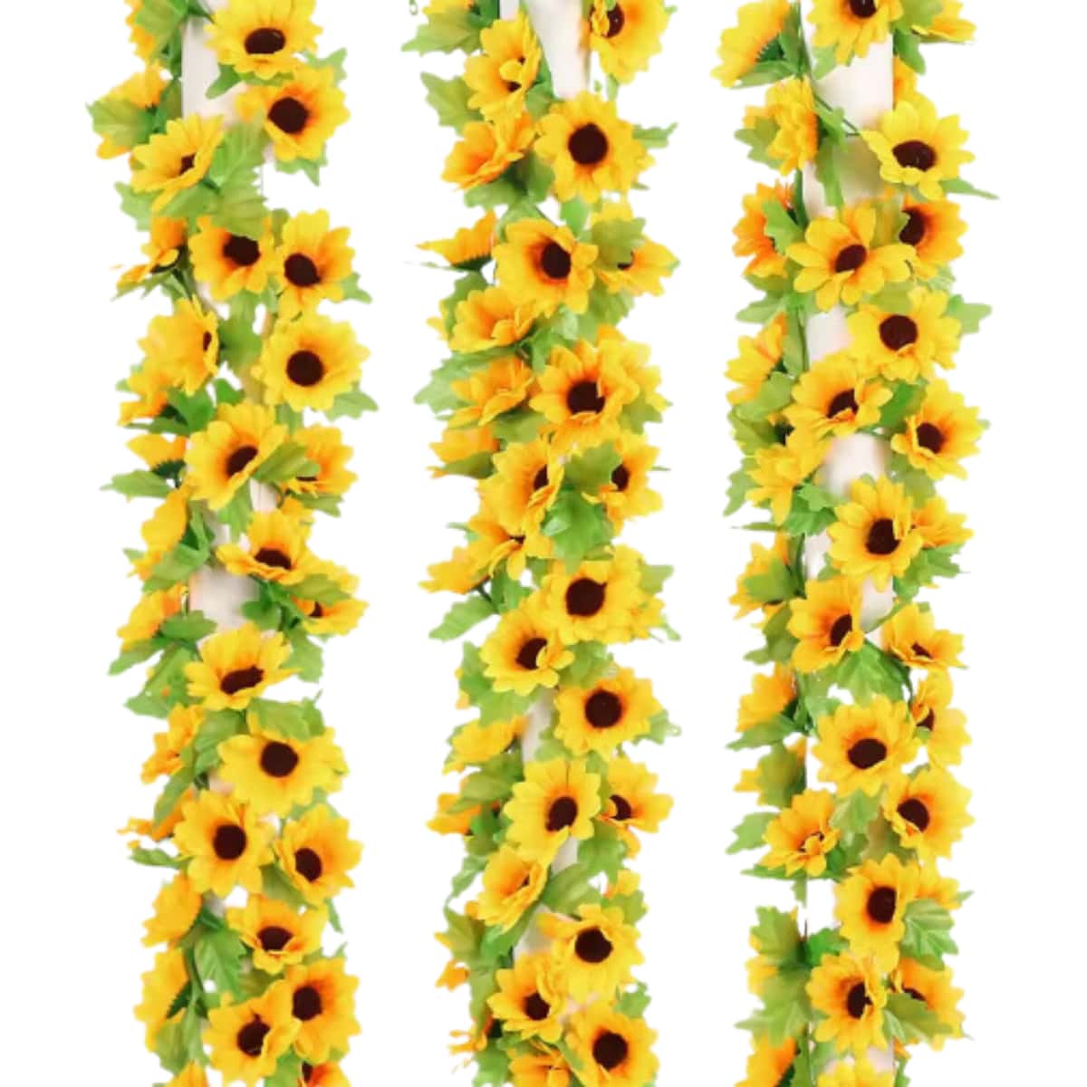 Sunflower Chains 230 Meters Artificial Climbing Plant Decoration Flowers - Màu vàng - Xem 1