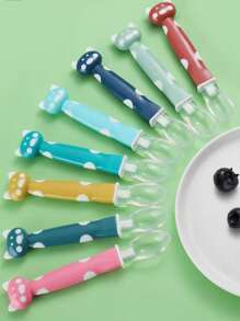 2 件装婴儿硅胶软头勺，多色婴儿喂食餐具 - 彩色 - 查看 2