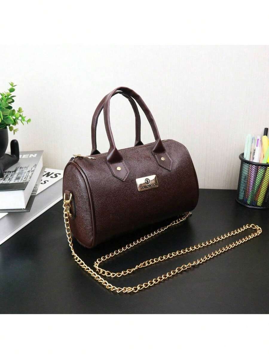 Torontos Women's Trunk Top Luxury Bag Promotion - Rỉ Nâu - Xem 1