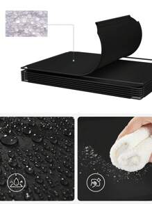 SONGMICS Armario Modular, Zapatero con 16 Cubos, 31 x 123 x 123 cm, Estante de Plástico PP, Negro - Negro - Ver 5