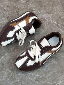 Giày thể thao đa năng thời trang mới dành cho nữ, dễ thương, thanh lịch, sang trọng, thời trang, cổ điển, phong cách nghỉ dưỡng, giày thể thao thường ngày, đi bộ đường dài ngoài trời, chạy bộ, cá nhân hóa, giày thể thao đa năng, chống trượt, nhẹ, thoải mái, thoáng khí, mẫu thể thao thời trang, thường ngày, đơn giản, giày nữ đa năng - màu nâu - Xem 8