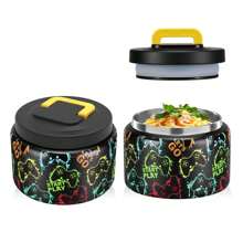 1 Stück 8oz auslaufsicherer Edelstahl Suppenbehälter, wiederverwendbarer tragbarer Lunchbehälter für Schule, Camping, Picknick, Klassenzimmer, Küchenorganisation - Verschiedenfarbig - Übersicht 17