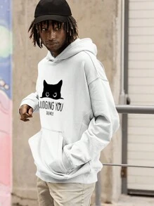 Sweatshirt Cat Kitten Judge Cat Meme  2508 GEEK FLOW - 白色 - 查看 4