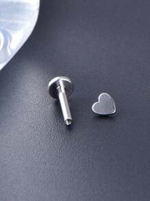 16g 10 Stücke Knorpel Ohrringe ohne Gewinde zum Einsetzen für Helix, Conch, Tragus Piercing, Flachkopf Ohrringe ohne Gewinde, Plastiklabret Schmuck für Lippenpiercing, 6mm 8mm 10mm Medusa Piercing Schmuck