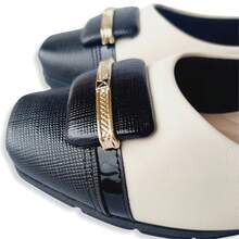 Piccadilly Maxi Therapy Bunion Shoe Prevents Varicose Veins - Trắng + Đen - Xem 4